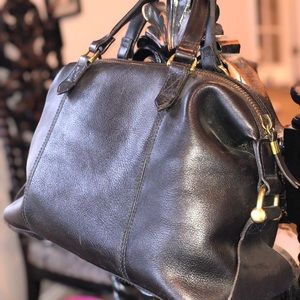 Madewell black leather bag